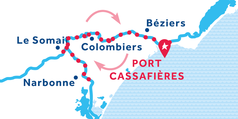 Port Cassafières andata e ritorno via Narbonne