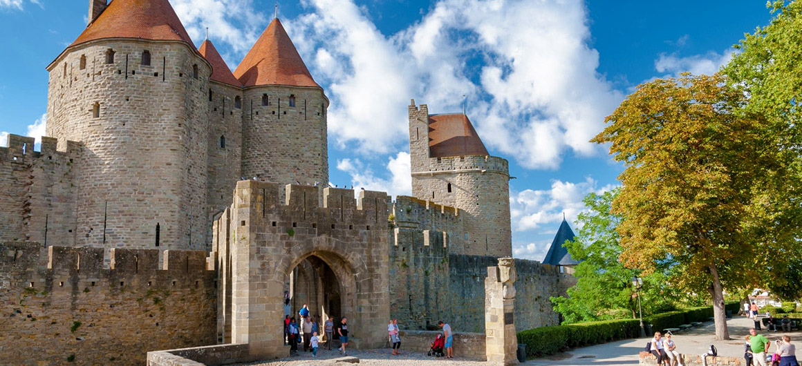 Porta Narbonnaise, Cittadella di Carcassonne