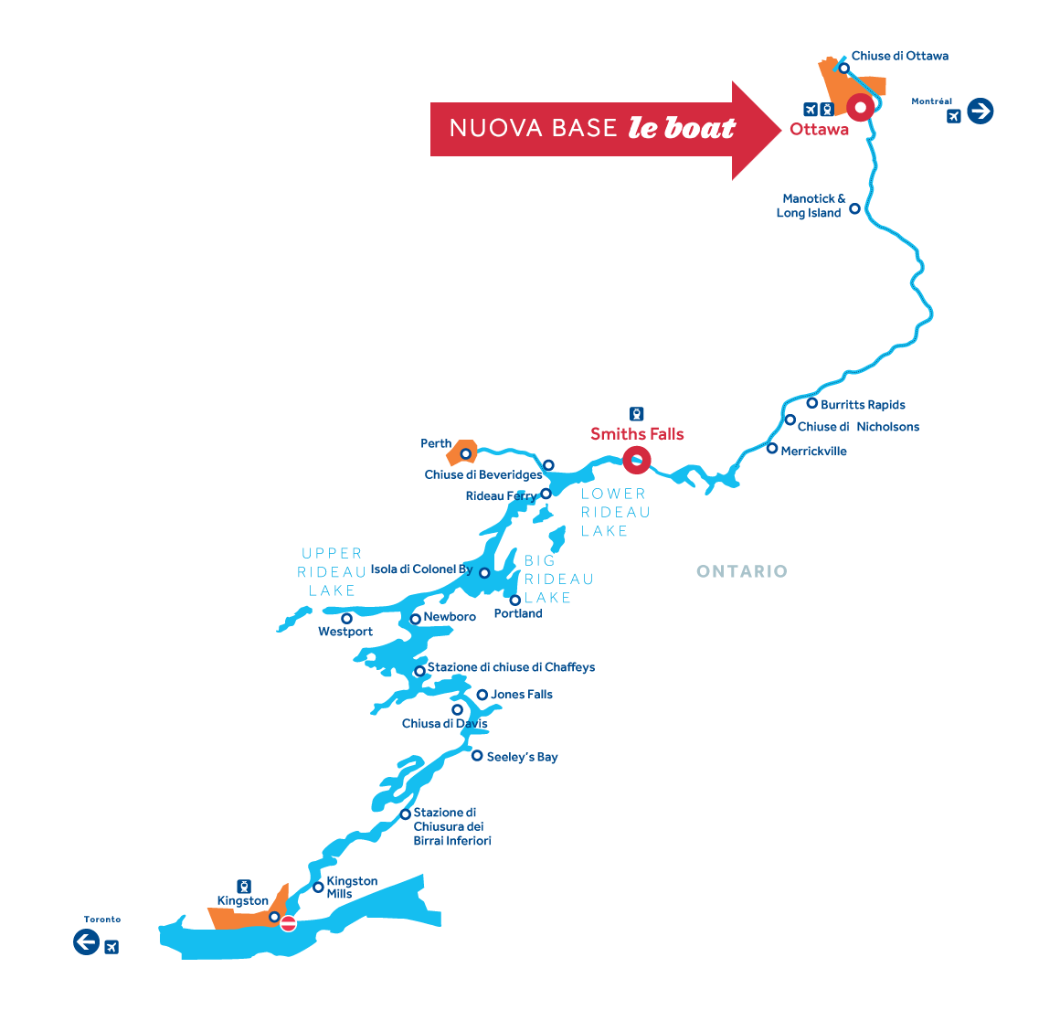 Mappa: Canale Rideau