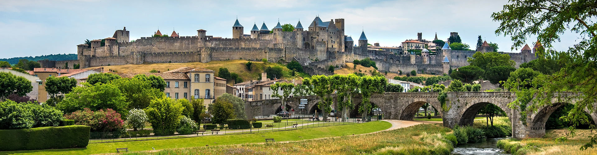 Vista della Cittadella fortificata di Carcassonne